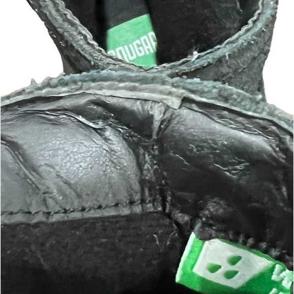 Cougar Black Leather Waterproof Arvida Block Heel Ankle Boots Size 6 Women's - Picture 11 of 11